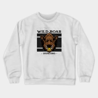 Wild Boar Hunting Crewneck Sweatshirt